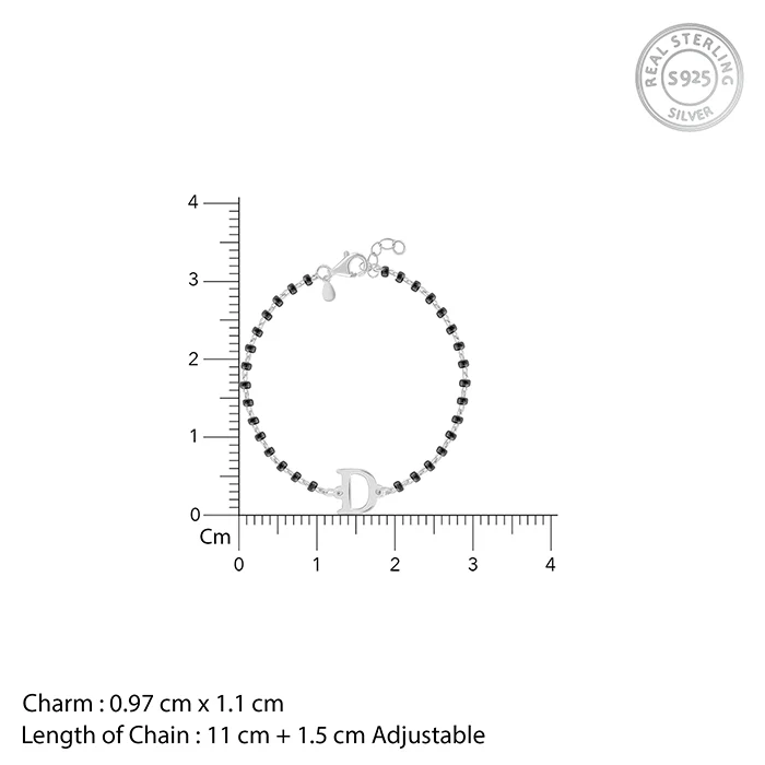 Silver Personalised Initial Nazariya Kids Bracelet (0 - 2 Years) - Image 4