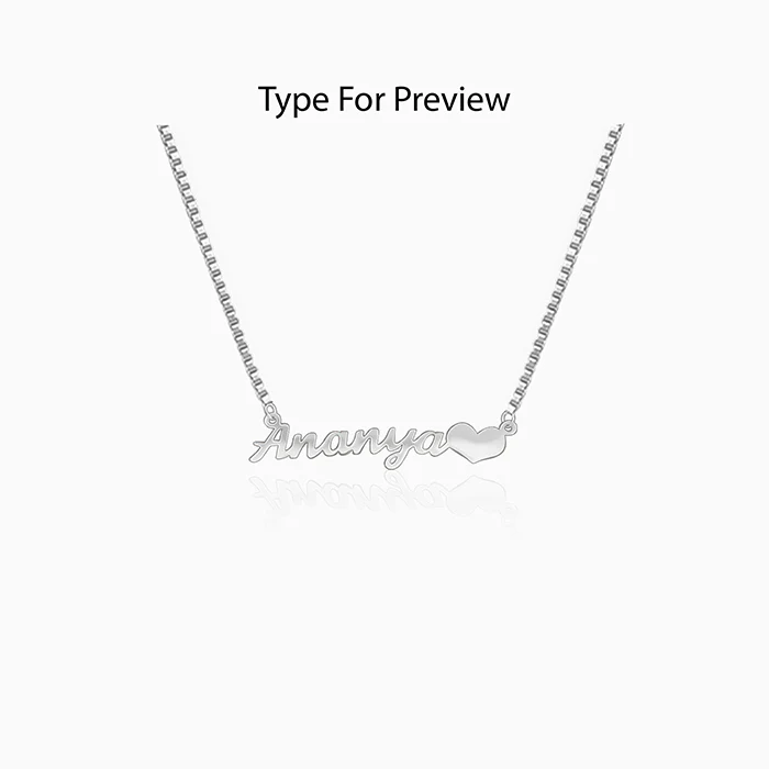 Silver Personalised Love Pendant - Image 2