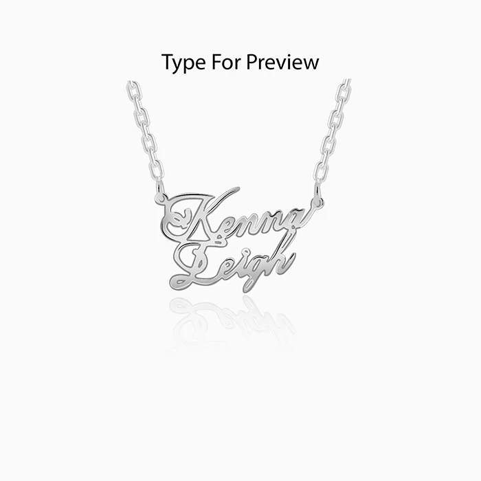 Silver Personalised Perfect Match Pendant - Image 2