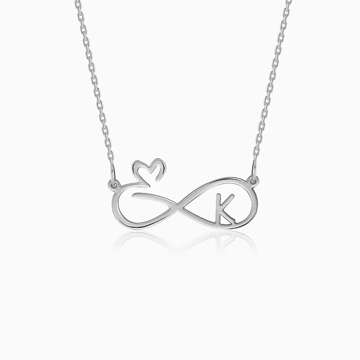 Silver Personalised To Infinity Necklace - Image 2