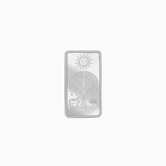 Silver Personalised Tree of Life Bar - 10g - Image 2