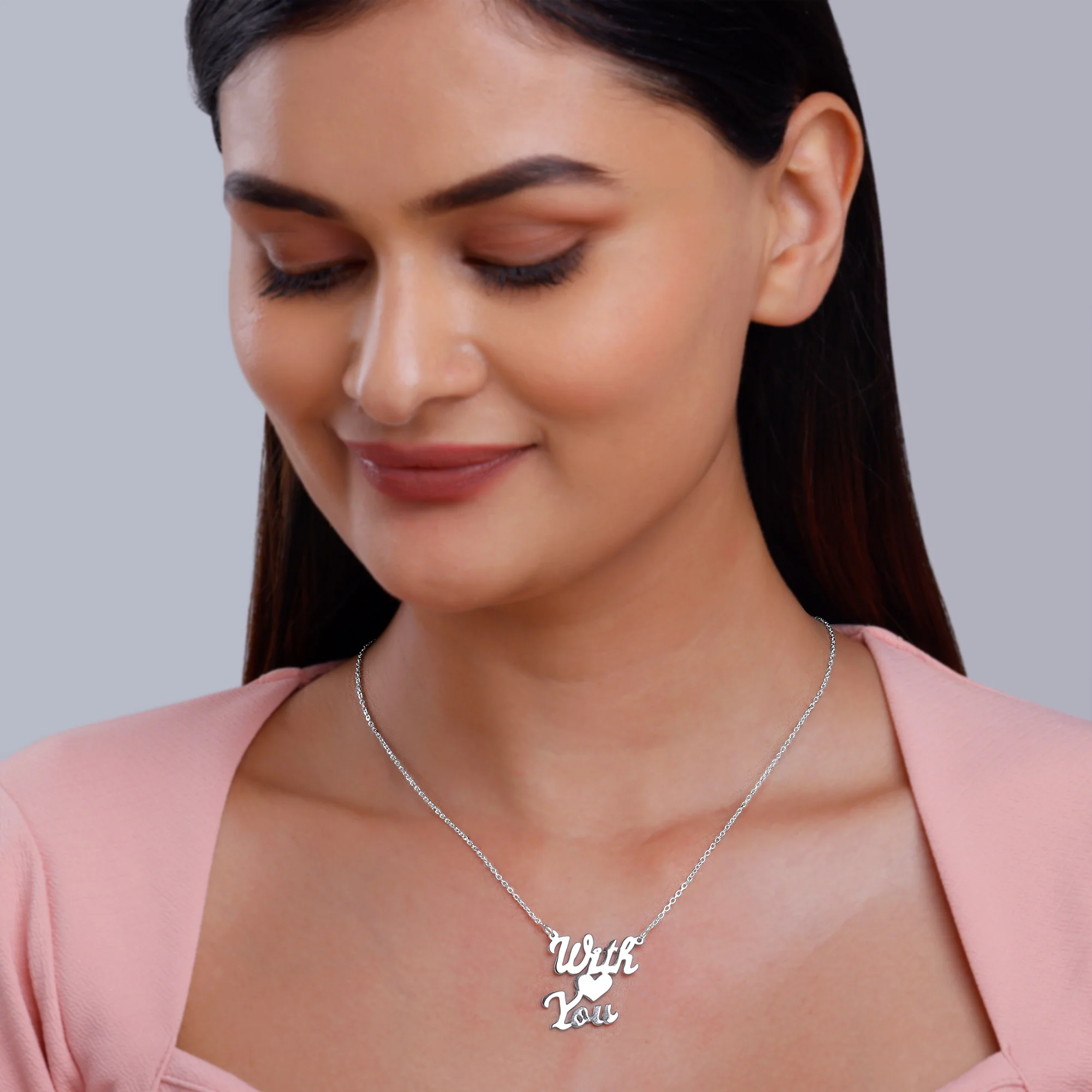 Silver Personalised We Two Pendant - Image 5