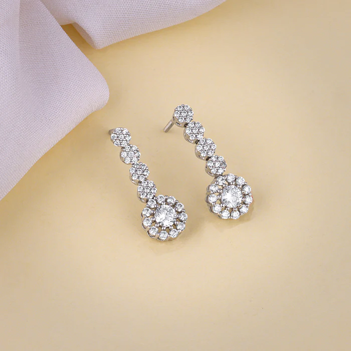 Silver Prima Donna Dangler Earrings - Image 2