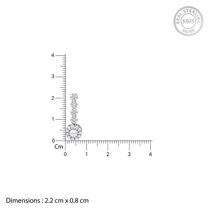 Silver Prima Donna Dangler Earrings - Image 5