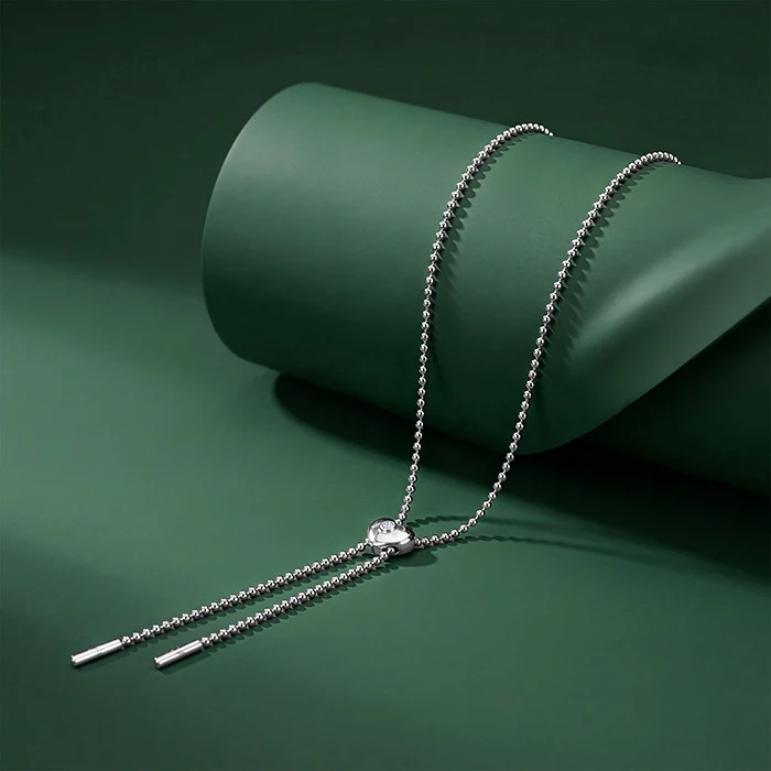 Silver Pure Heart Necklace - Image 2