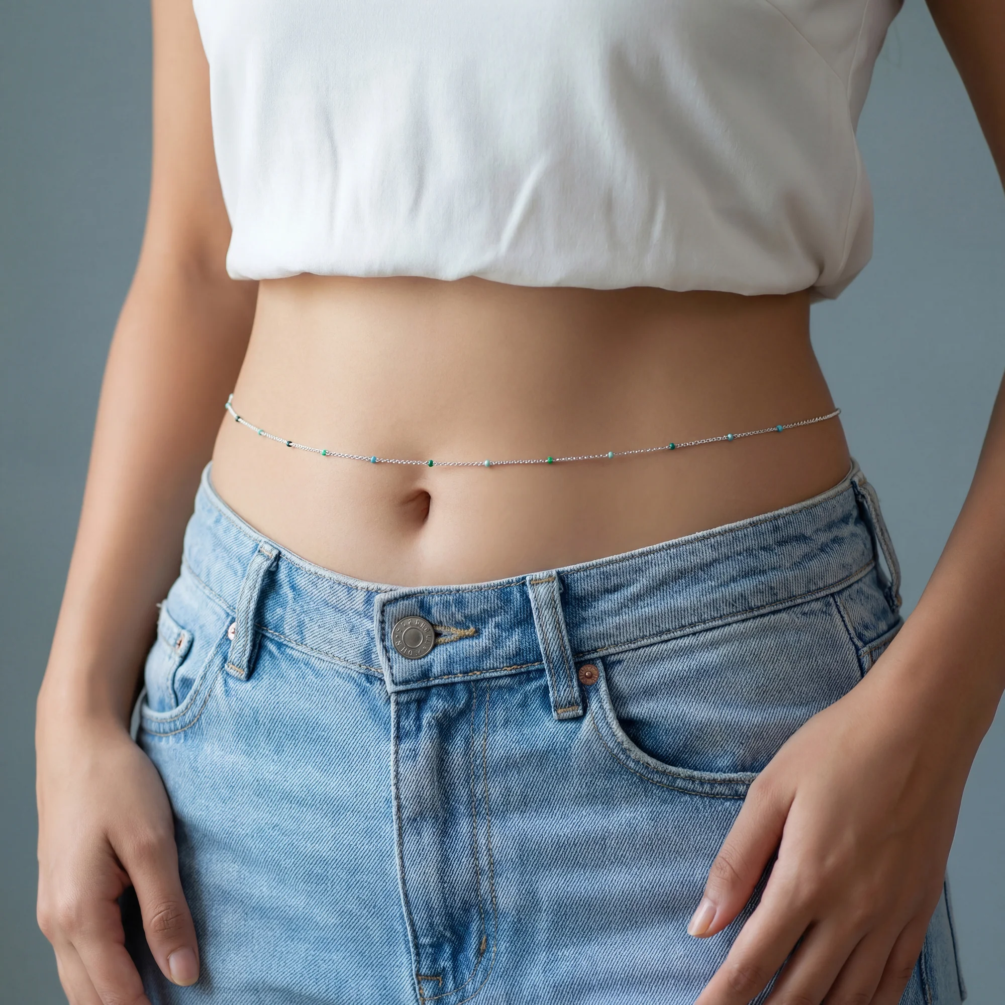 Silver Rainbow Waist Chain - Image 2