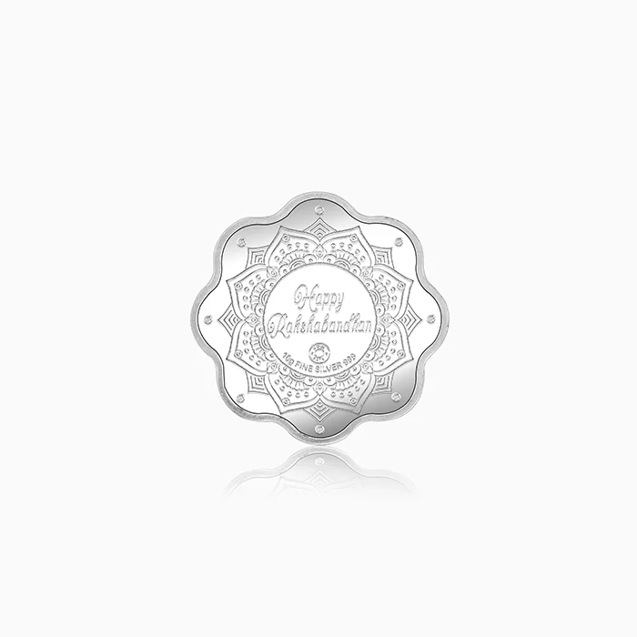 Silver Rakshabandhan Coin- 10g - Image 2