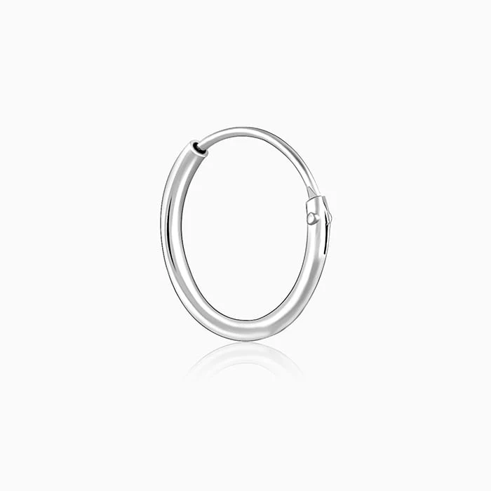 Silver Red Cherry Kids Hoop Earrings (4-12 yrs) - Image 6