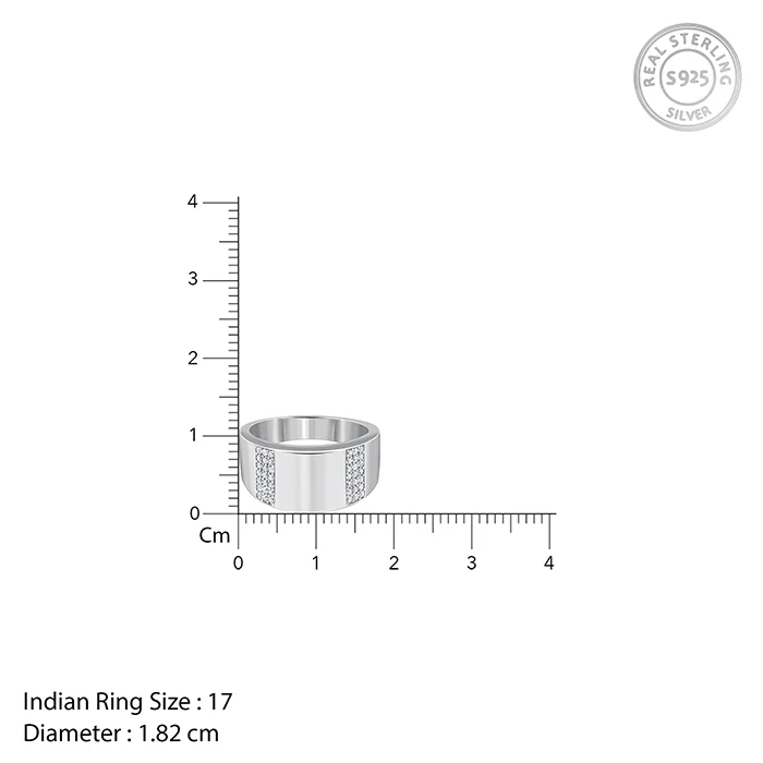 Silver Regal Crest Ring For Him - Image 5