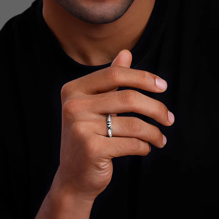 Silver Roman Rings For Him - Image 3