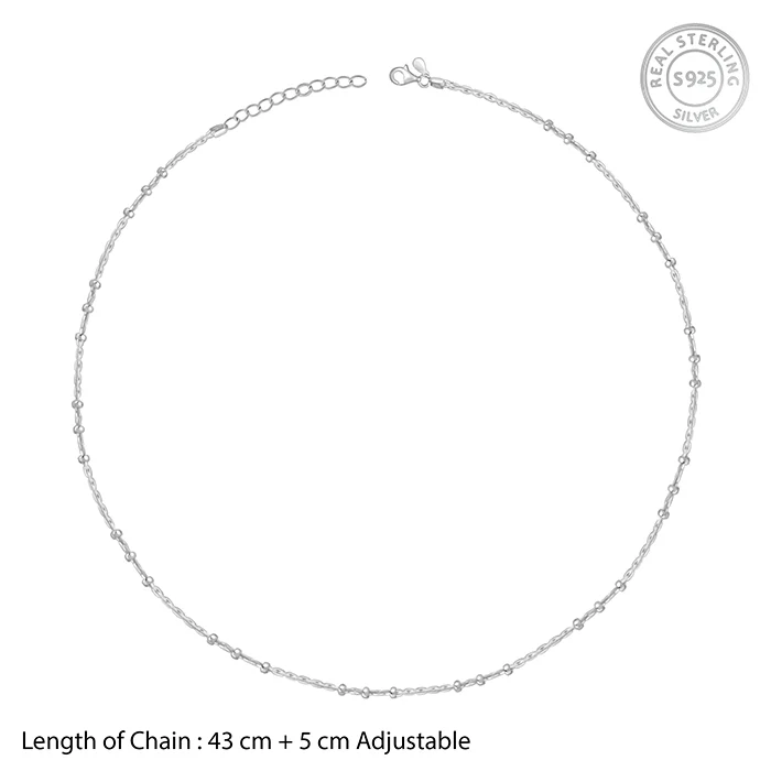 Silver Beaded Rope Chain - Image 5