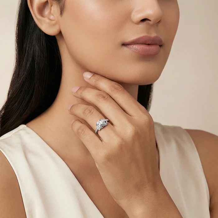 Silver Roseglow Ring - Image 3