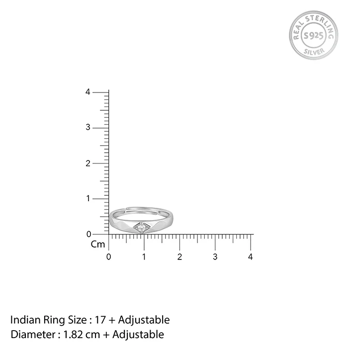 Silver Rugged Ring For Him - Image 6