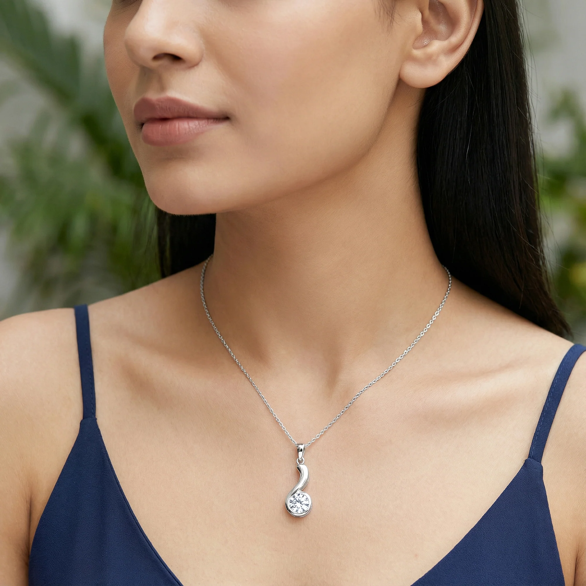 Silver Same Old Love Pendant With Link Chain - Image 2
