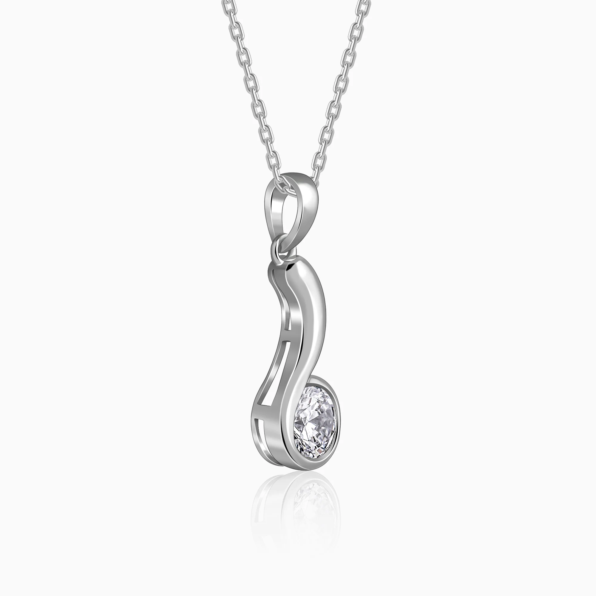 Silver Same Old Love Pendant With Link Chain - Image 4
