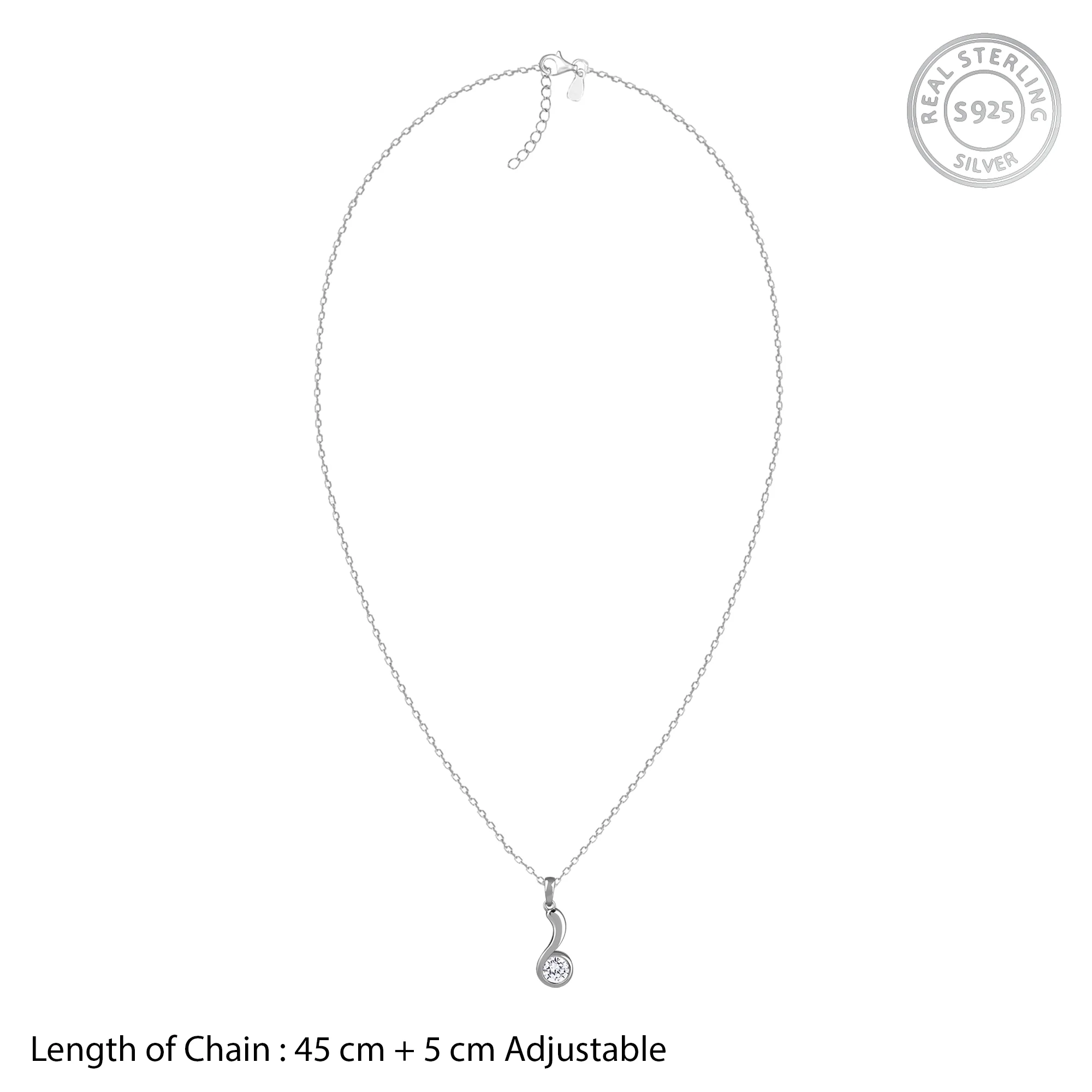 Silver Same Old Love Pendant With Link Chain - Image 6