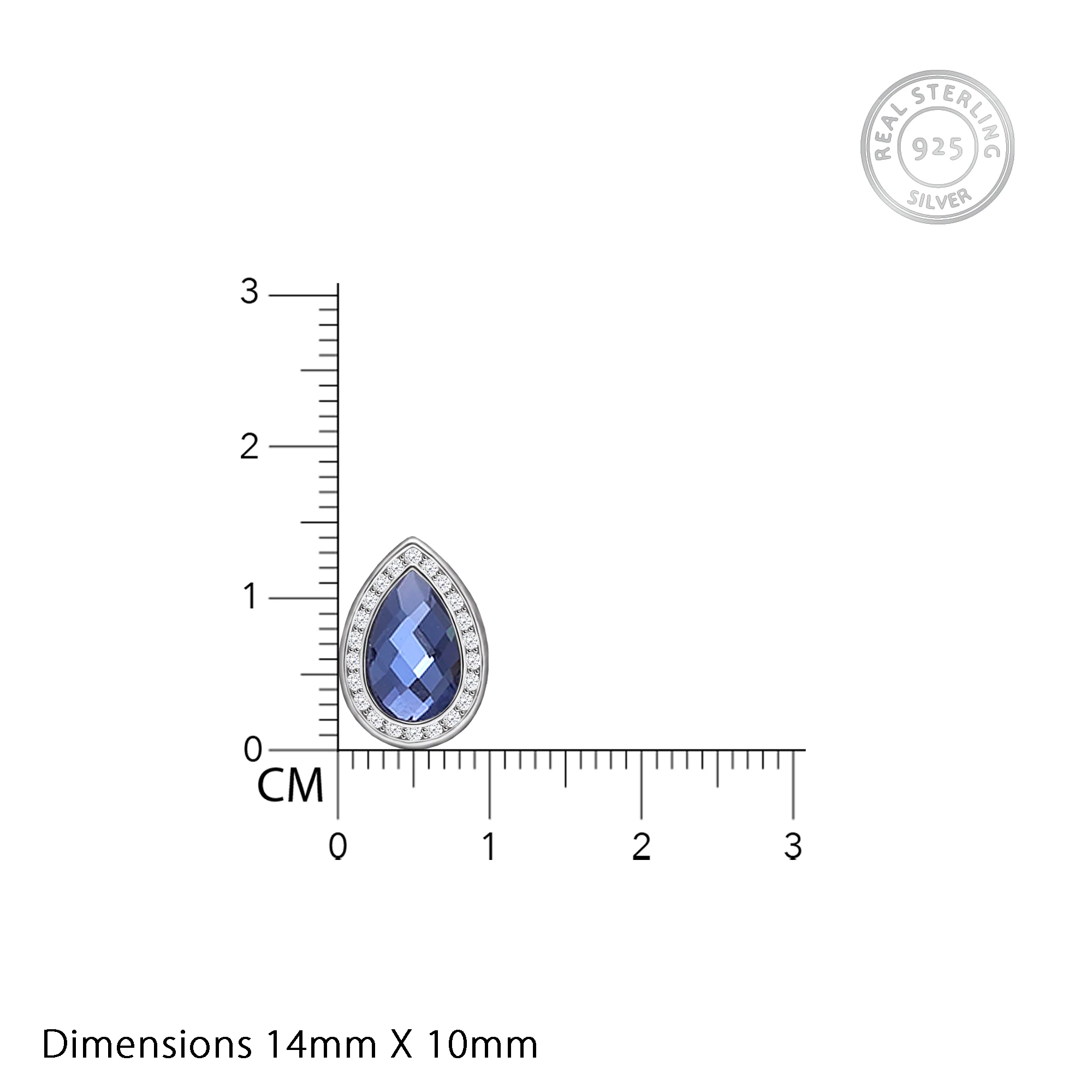 Silver In the Mood for Blues Earrings - Image 4
