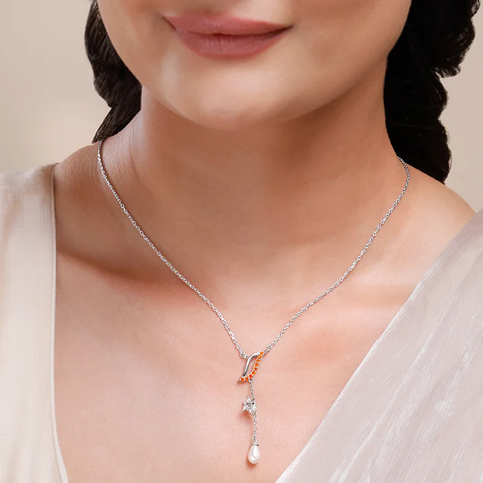 Silver Sekhmet Lariat Necklace - Image 3