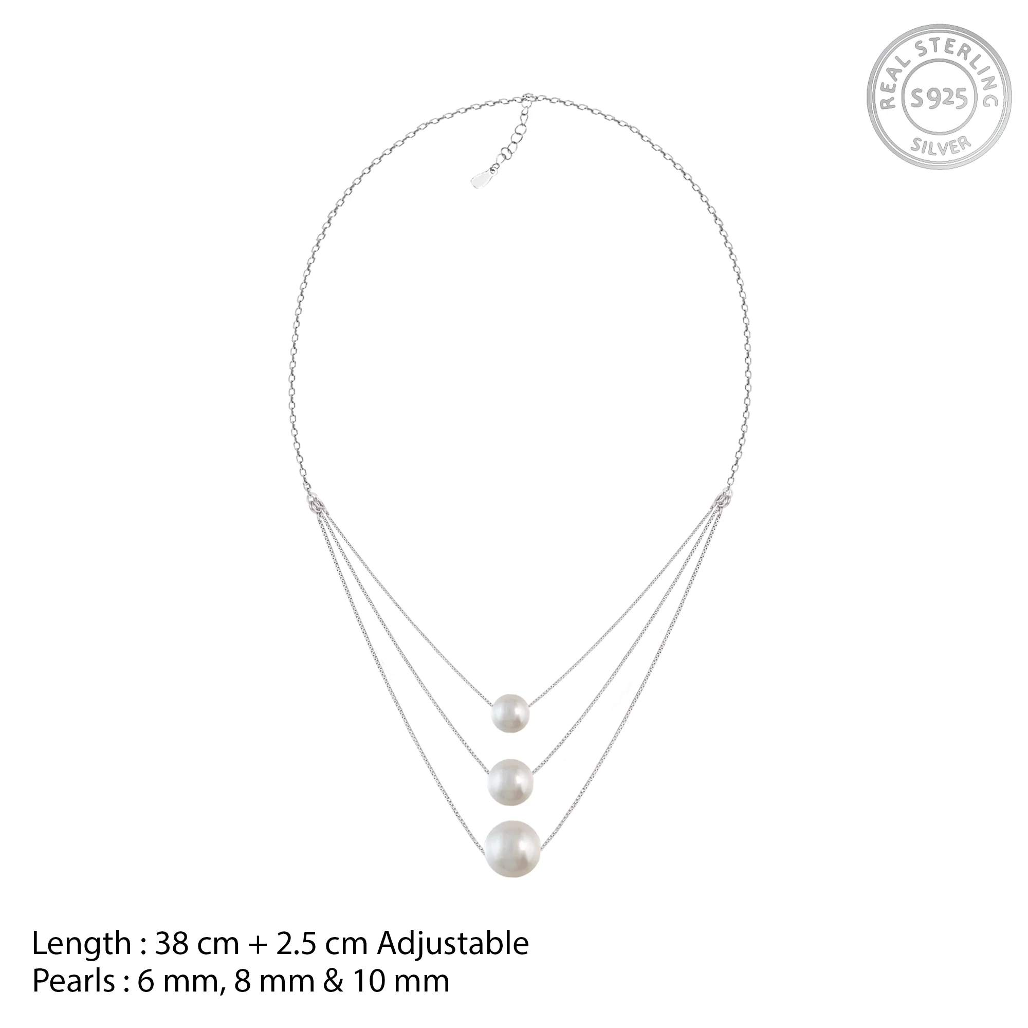 Silver Serene Pearl Set - Image 10