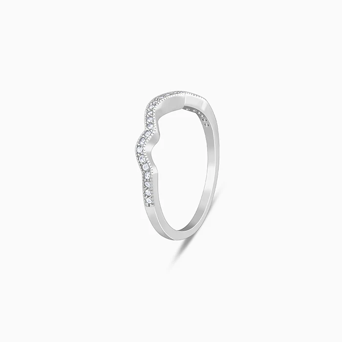 Silver Shinning Wave Ring - Image 4