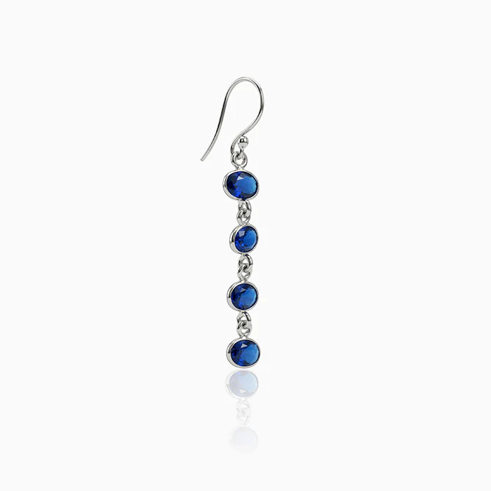 Silver Sky Glow Dangler Earrings - Image 4