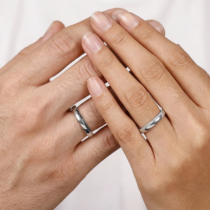 Silver Soulbound Couple Band - Image 3