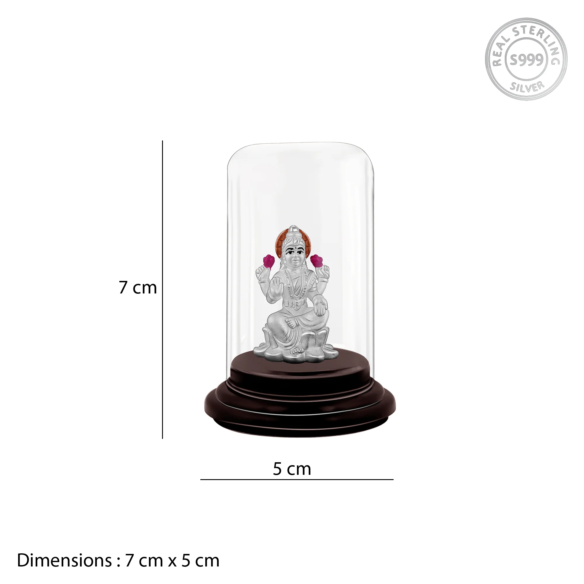 Silver Sowbhagya Lakshmi Idol - Image 5