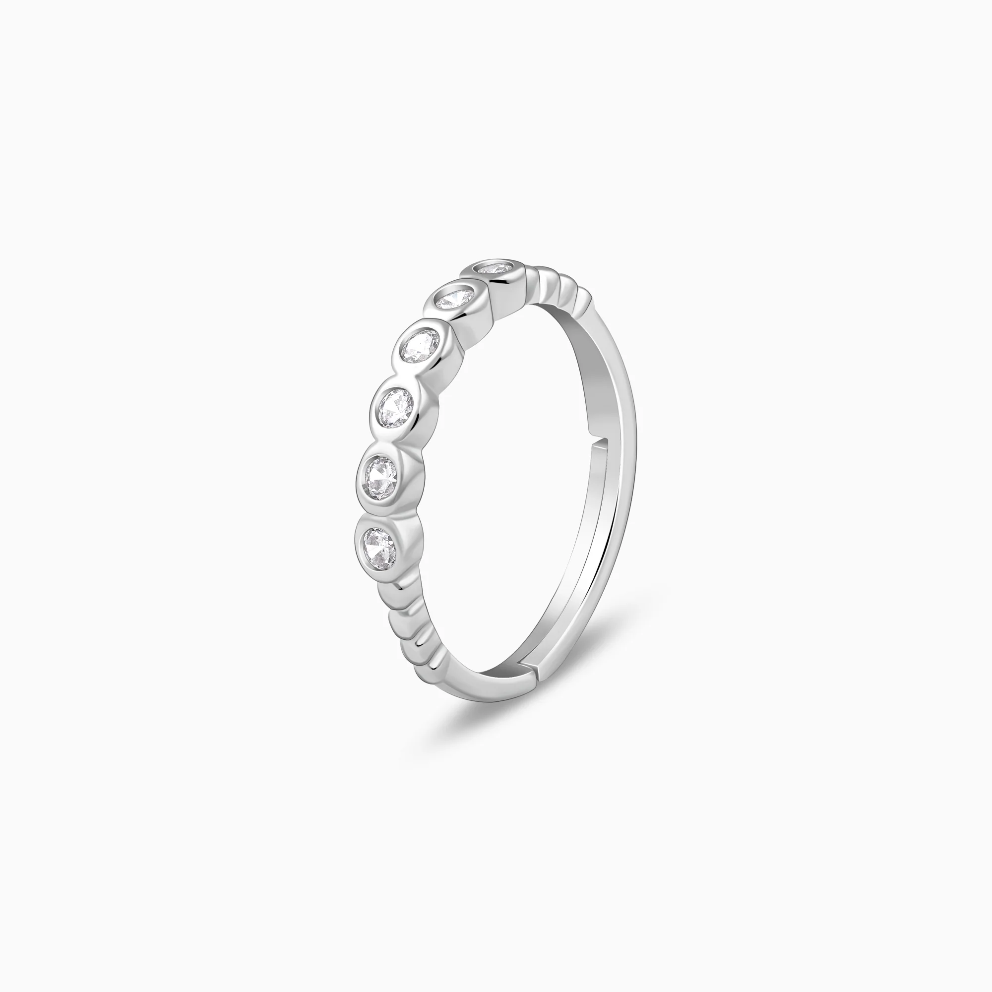 Silver Sparkle Eternity Ring - Image 4