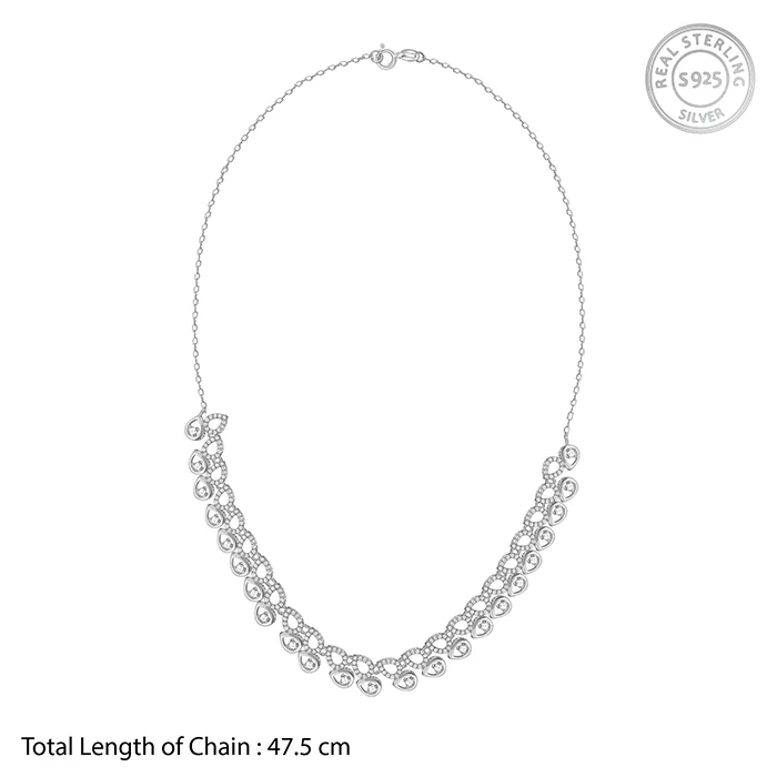 Silver Sparkline Necklace - Image 4