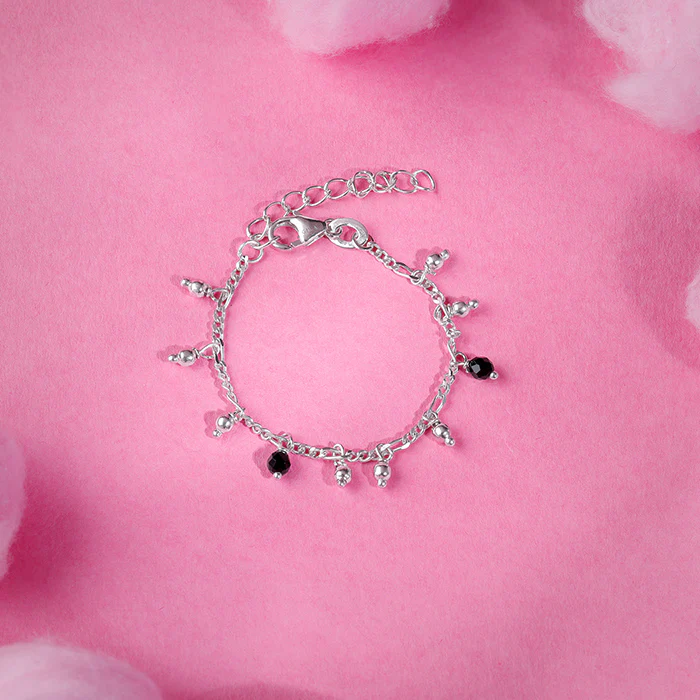 Silver Sparkling Dua Kids Anklet - Image 2