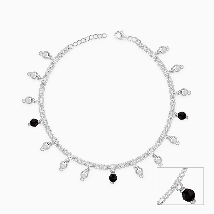 Silver Sparkling Dua Kids Anklet - Image 5