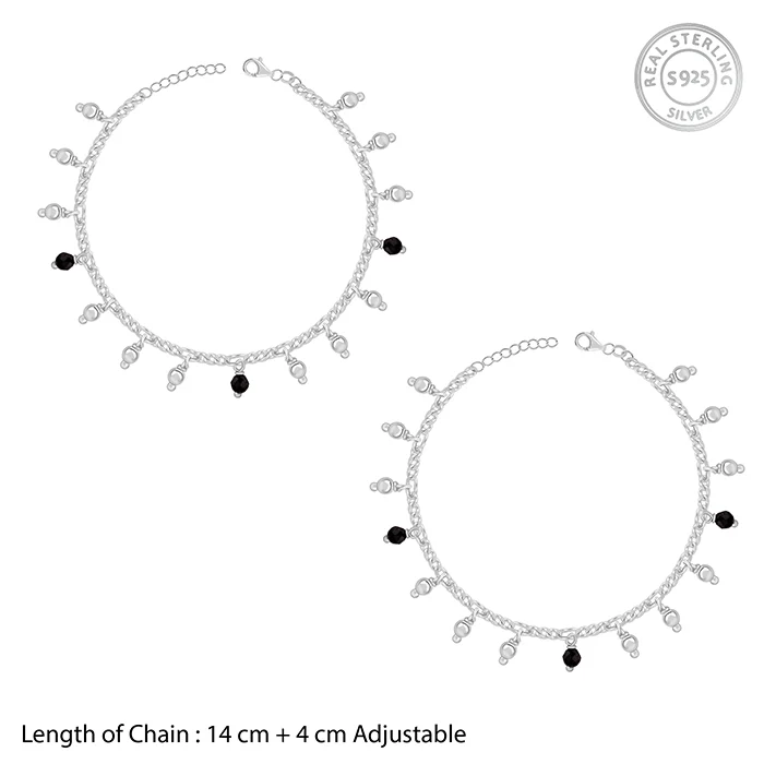 Silver Sparkling Dua Kids Anklet - Image 8
