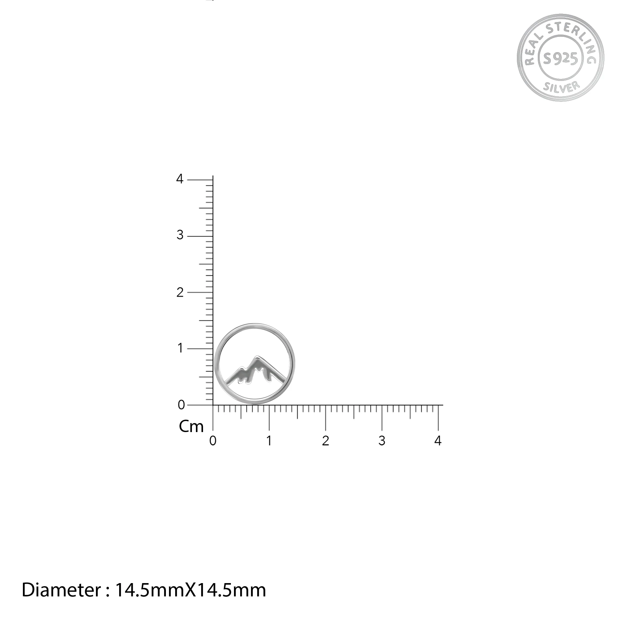 Silver Sphere Mountain Studs - Image 4