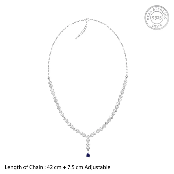 Silver Square Opulence Necklace - Image 4