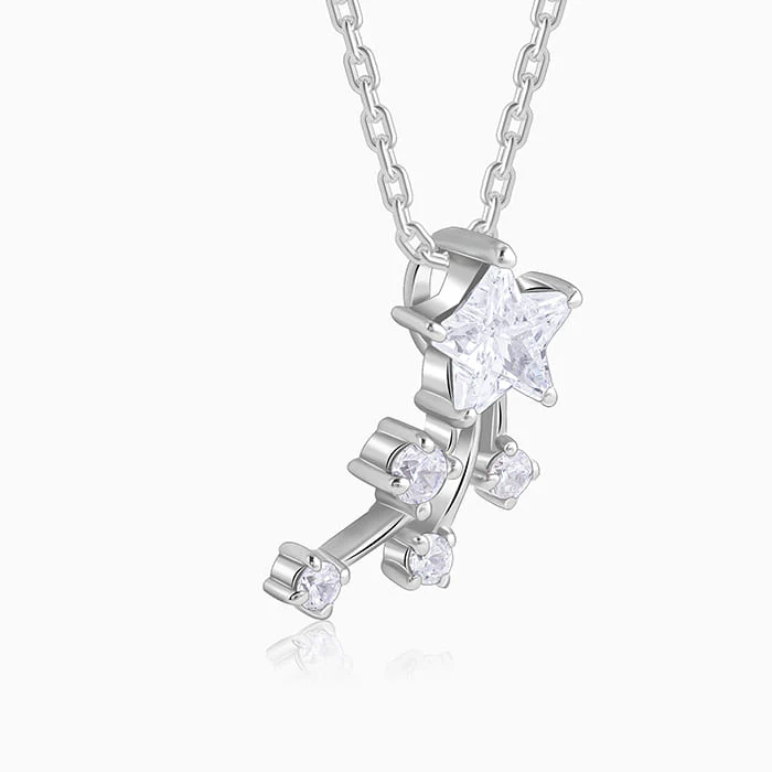 Silver Starlite Pendant With Link Chain - Image 4