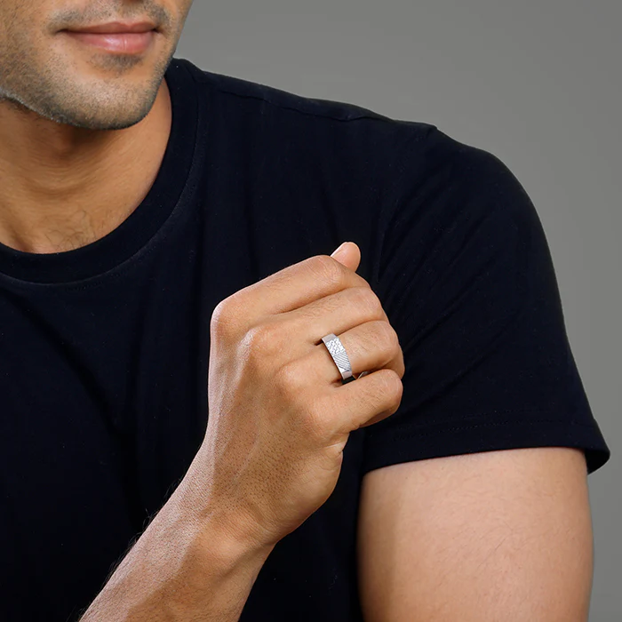Silver Steezy Ring For Him - Image 3