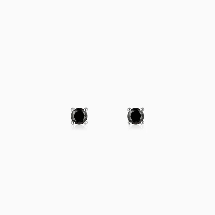 Silver Storm Edge Earring For Men - Image 3
