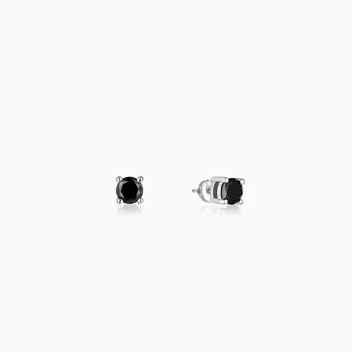 Silver Storm Edge Earring For Men - Image 6