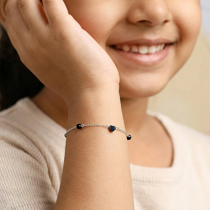 Silver Sweet Beads Kids Bracelet (2 - 8 Years) - Image 3