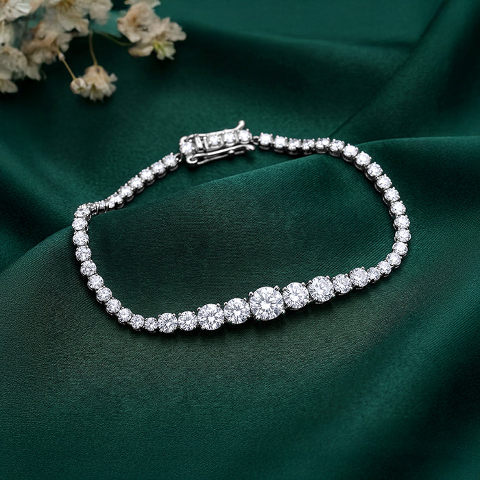 Silver Timeless Grace Tennis Bracelet - Image 2