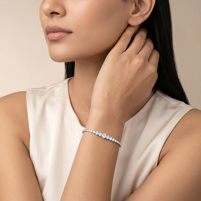Silver Timeless Grace Tennis Bracelet - Image 3