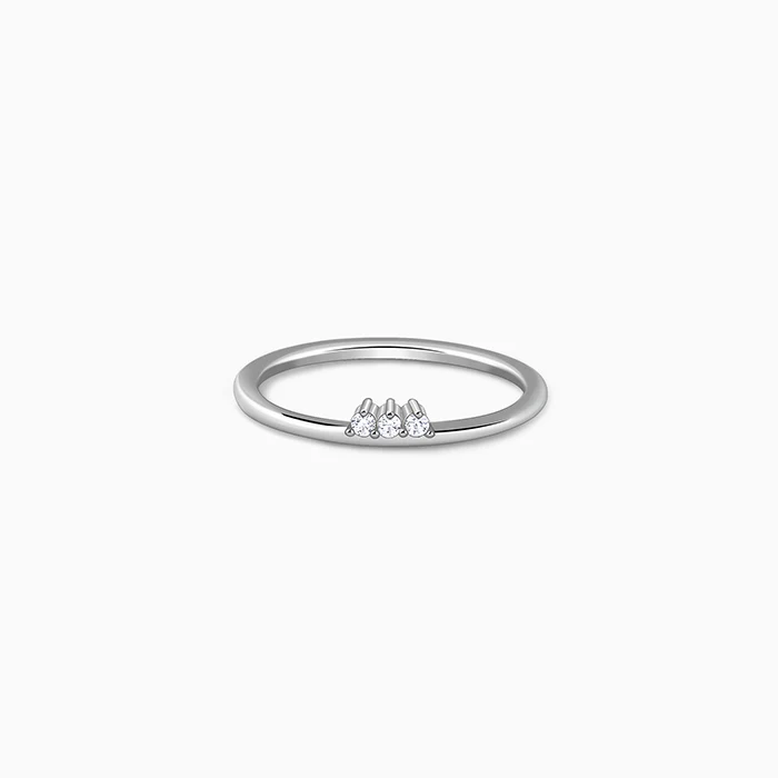 Silver Trinity Shine Ring
