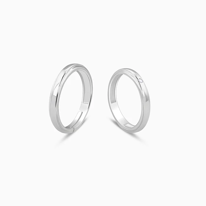 Silver True Vow Couple Bands - Image 4