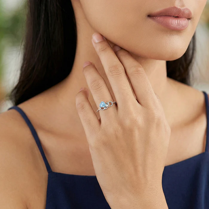 Silver Unending Love Ring - Image 3