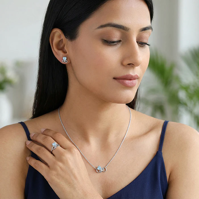 Silver Unending Love Set of Three - Image 3