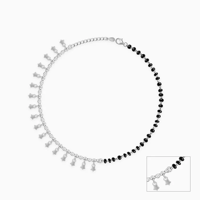 Silver Unique Vibe Anklet - Image 3