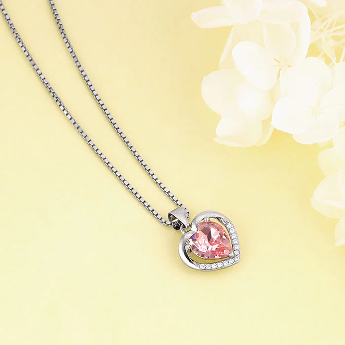 Anushka Sharma Silver Valentine Pendant - Image 2