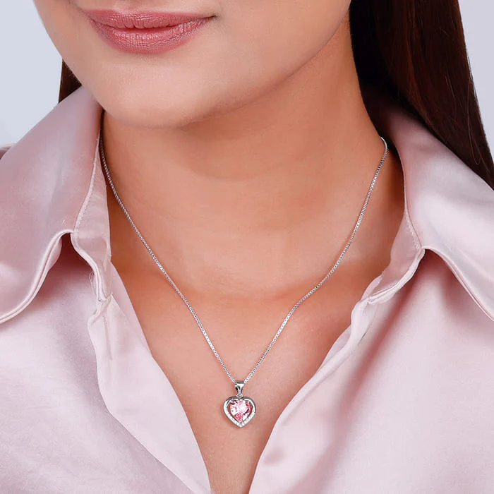 Anushka Sharma Silver Valentine Pendant - Image 3
