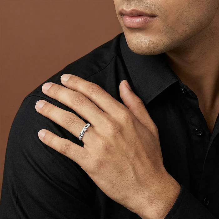 Silver Vanguard Ring For Him (Size 12) - Image 3