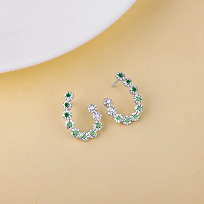 Silver Verde Muse Earrings - Image 2